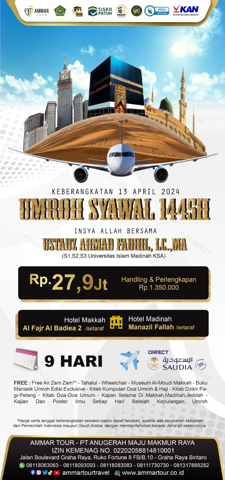 Umroh Syawal 2024 Bersama AmmarTour - Ammar Tour Dan Travel